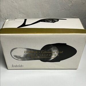 Frederick's of Hollywood Black Lace Slippers